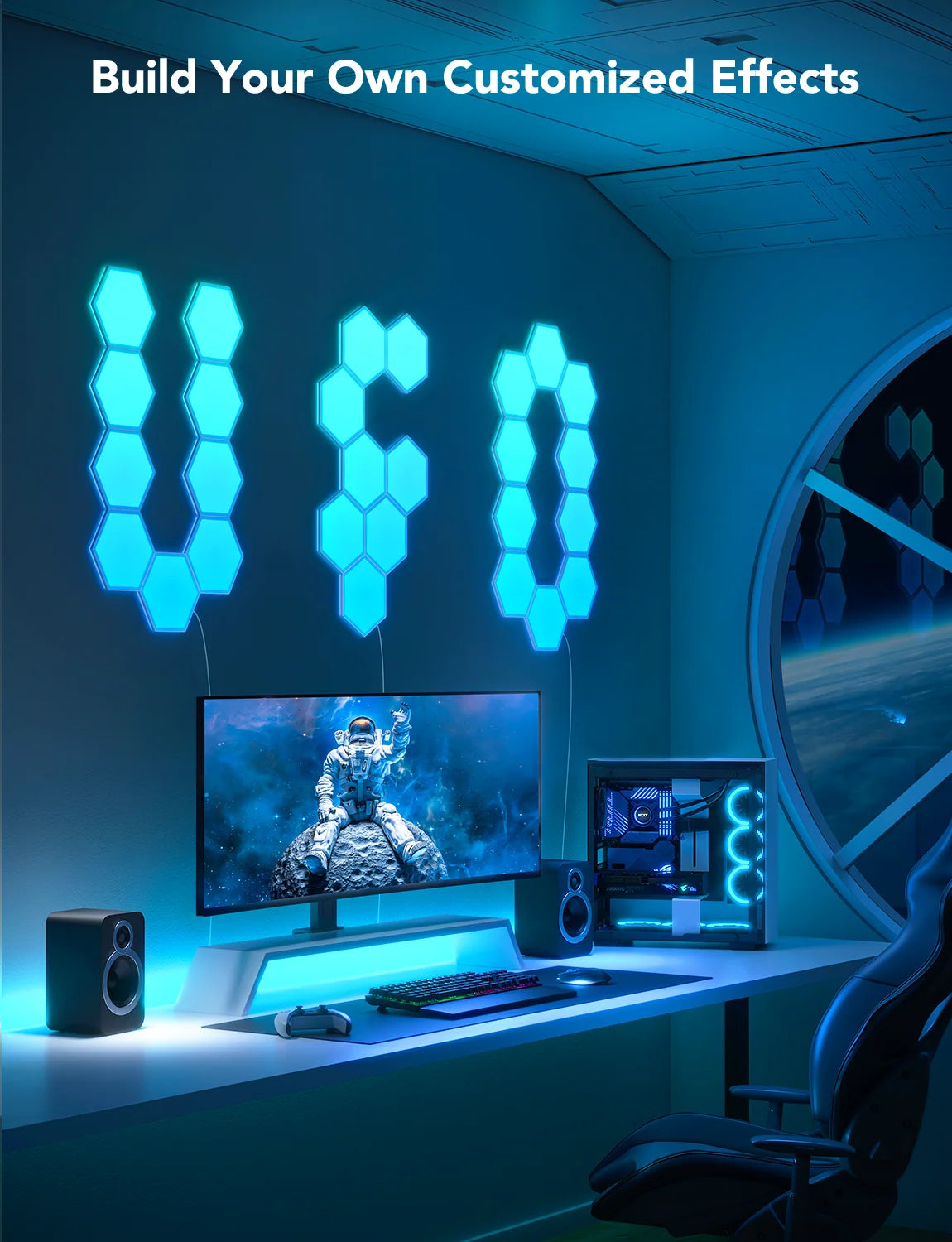 Govee Hexagon LED Panels - Smart RGB Wall Lights with App Control, Alexa & Google Assistant