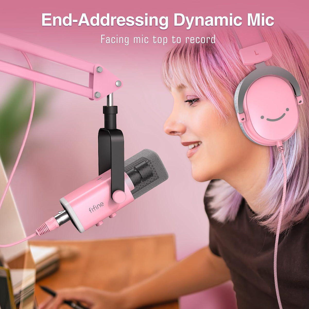 FIFINE AmpliGame AM8T XLR/USB Gaming Microphone Set, Dynamic PC Mic