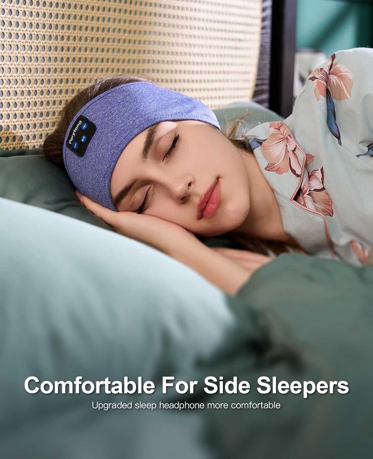 Perytong Sleep Headphones Wireless, Bluetooth Sports Headband Headphones with Ultra-Thin HD Stereo Speakers Perfect for Sleeping,Workout,Jogging,Yoga,Insomnia, Air Travel, Meditation (Charcoal Grey)