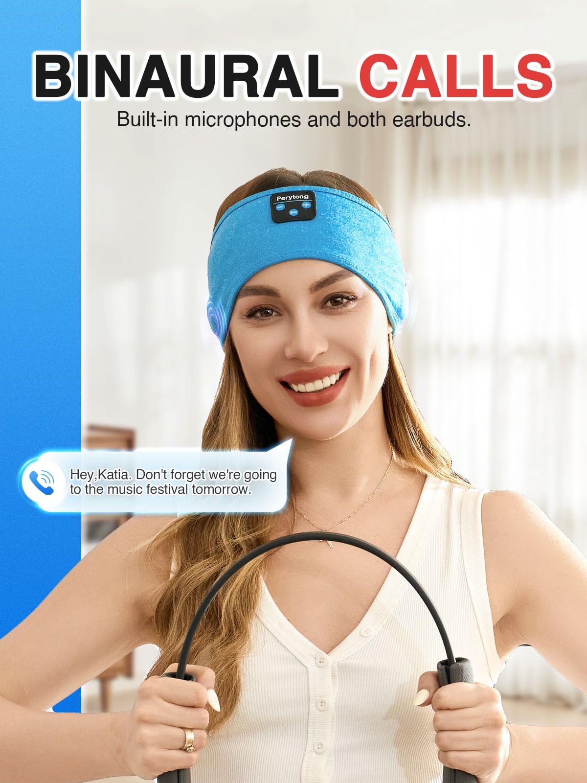 Perytong Sleep Headphones Wireless, Bluetooth Sports Headband Headphones with Ultra-Thin HD Stereo Speakers Perfect for Sleeping,Workout,Jogging,Yoga,Insomnia, Air Travel, Meditation (Charcoal Grey)