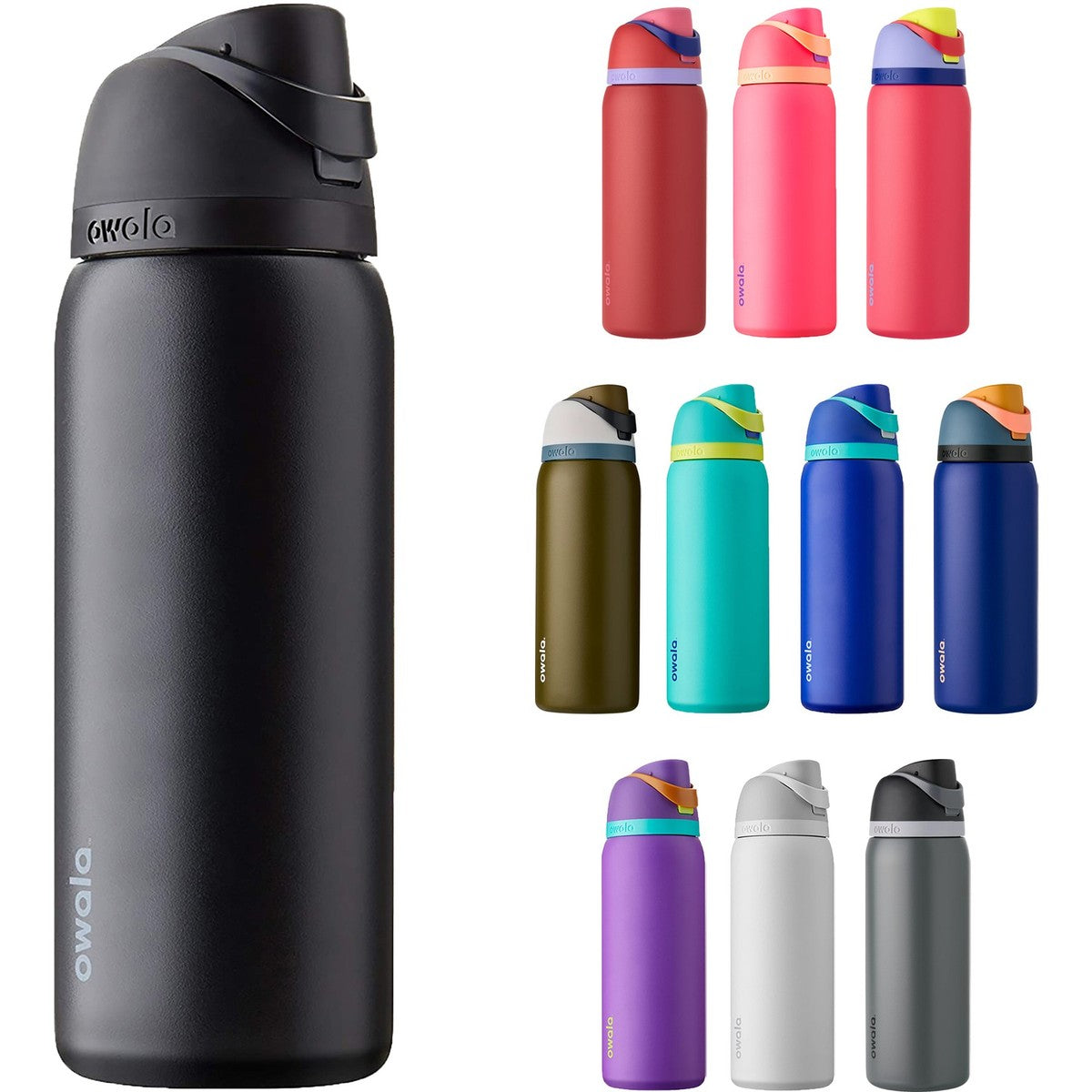 Owala FreeSip Insulated Stainless Steel Water Bottle 24oz - multiple colors