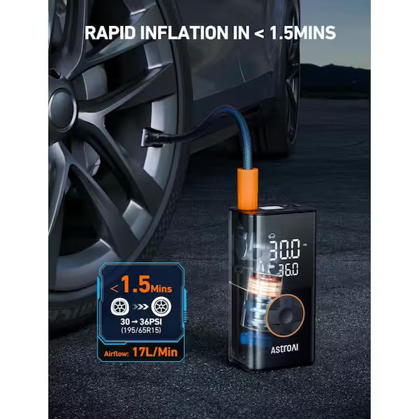 AstroAI L7 Portable Tire Inflator Air Compressor - Cars & Motorcycles
