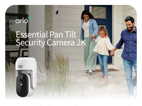 Arlo Essential Plug-In Security Camera - Wired Indoor/Outdoor HD Camera