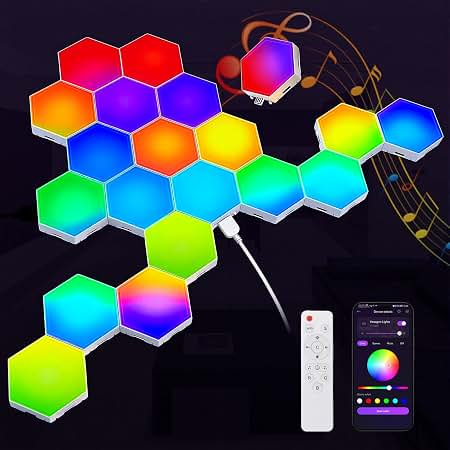 Govee Hexagon LED Panels music sync mode with remote and app