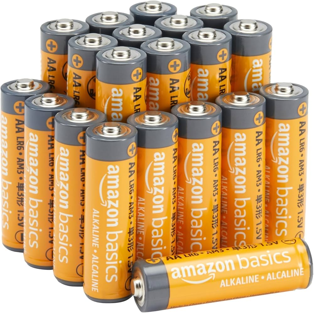 Amazon Basics AA LR6 Alkaline Batteries 20-pack