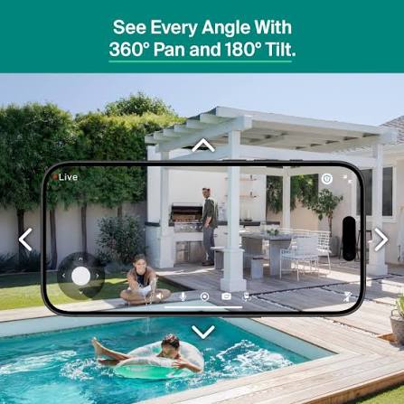 Arlo Essential Plug-In Security Camera - Wired Indoor/Outdoor HD Camera